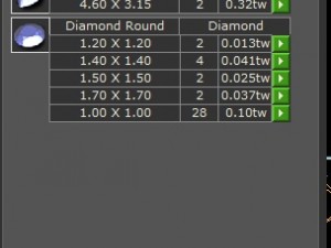 diamonds leaves engagement ring Modello 3D