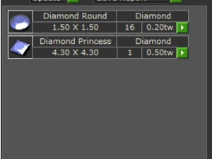 princess cut gold ring engagement ring 3D Print Model