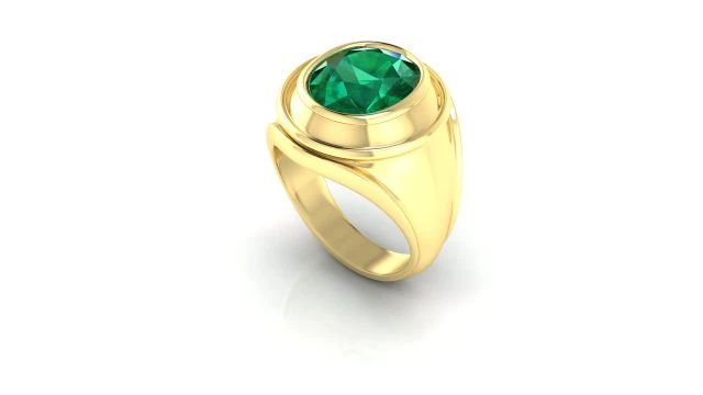bazel coctail gold ring 3d print model 3D Print Model .c4d .max .obj .3ds .fbx .stl .blend 