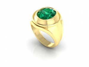 bazel coctail gold ring 3d print model 3D Print Model