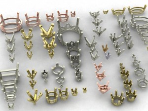a package of 75 shanks all sizes all shapes 3D-printmodel