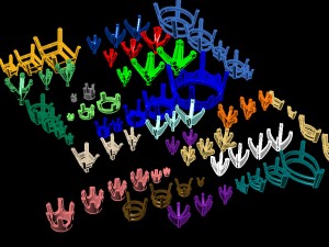 a package of 75 shanks all sizes all shapes 3D-printmodel