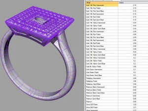 diamonds gold engagement ring 3d print model 3D Print Model