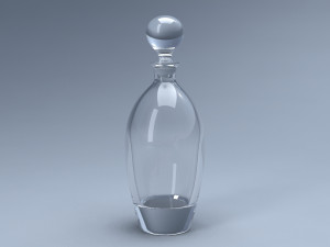 decanter and glasses 3D Model
