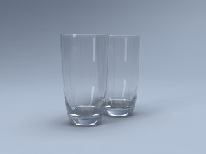 decanter and glasses 3D Model