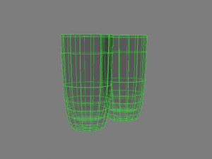 decanter and glasses 3D Model