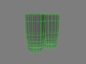 decanter and glasses 3D Model