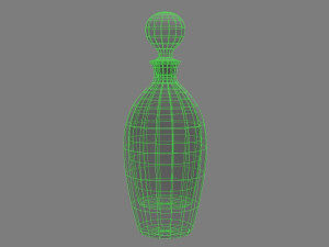 decanter and glasses 3D Model