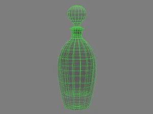 decanter and glasses 3D Model