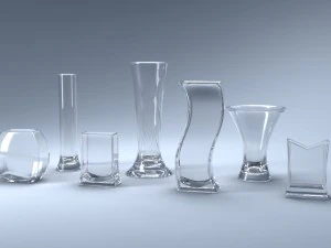 a set of 13 vases 3D Model