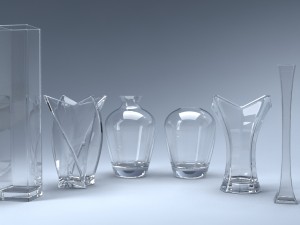 a set of 13 vases 3D मॉडल