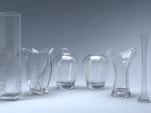 a set of 13 vases 3D Model
