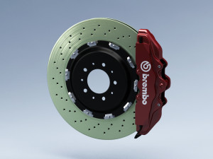 brembo brake system 3D 模型