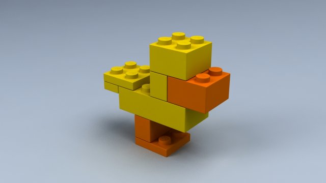 set of lego blocks 3D Model .c4d .max .obj .3ds .fbx .stl .blend 