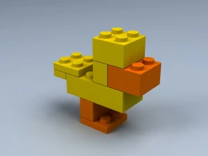 レゴブロックのセット 3Dモデル