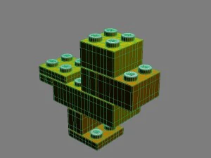 set of lego blocks 3D Model