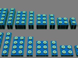 set of lego blocks 3D Model