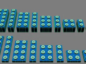 set of lego blocks 3D Model