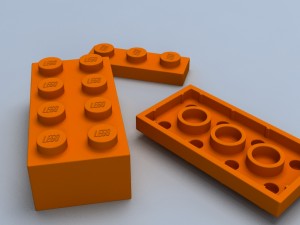 set of lego blocks 3D Model