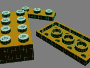 set of lego blocks 3D Model