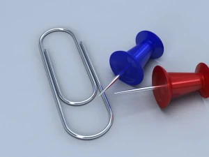 klip ve itme pimleri 3D Model