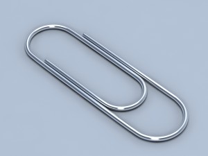 clip and push pins Model 3D