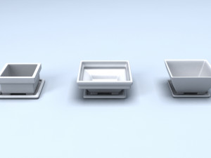 bonsai pots Model 3D