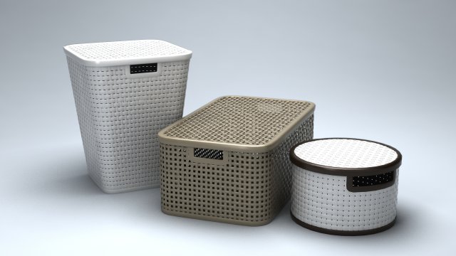 baskets 3Dモデル .c4d .max .obj .3ds .fbx .stl .blend 