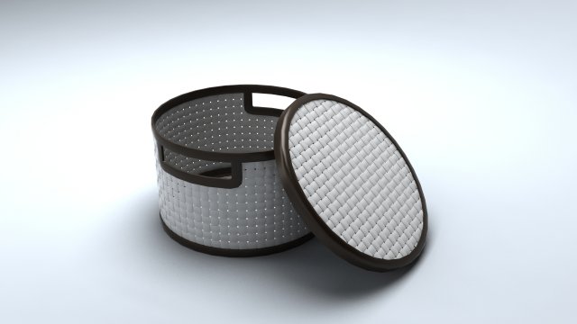 round basket 3D 모델 .c4d .max .obj .3ds .fbx .stl .blend 