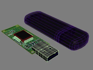 usb flash drive 3D Model