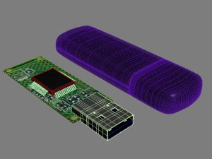 usb flash drive 3D Model
