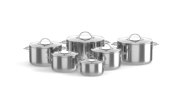 cooking pots 3D Model .c4d .max .obj .3ds .fbx .stl .blend 