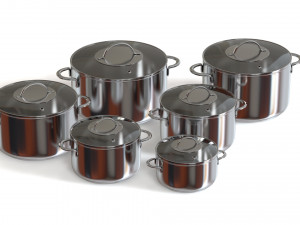 cooking pots Modelo 3D