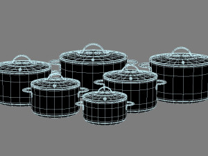 cooking pots Modelo 3D