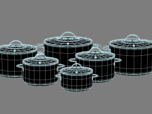 cooking pots 3D Model