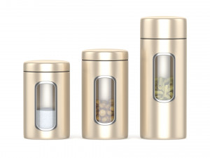 kitchen containers 3D Модель
