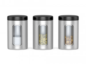 kitchen containers 3D Модель