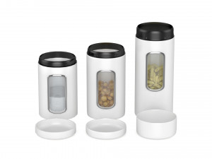 kitchen containers 3D Модель
