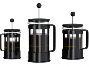 french press Model 3D