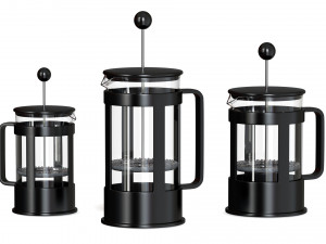 french press Model 3D