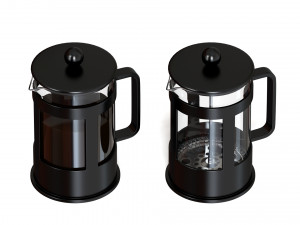 french press Model 3D