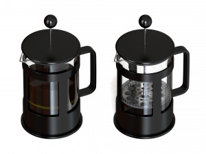 french press Model 3D