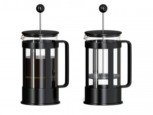 french press Model 3D