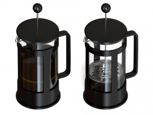 french press Model 3D