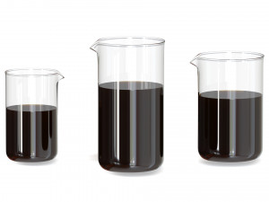french press Model 3D