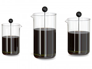 french press Model 3D