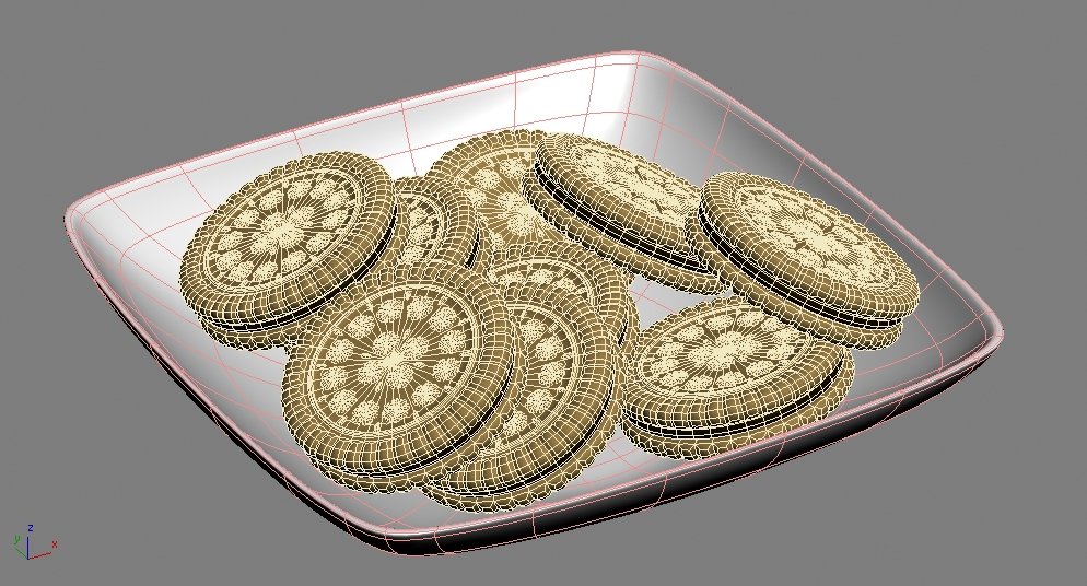 Печенье 3д модель. Модель печенье в 3д макс. материал печенье 3ds. cookies 3d.