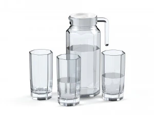 s&uuml;rahi ve bardak 3D Model