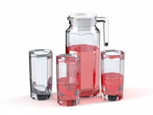 jug and glass 3Dモデル