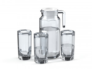 jug and glass 3Dモデル